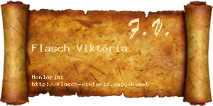 Flasch Viktória névjegykártya